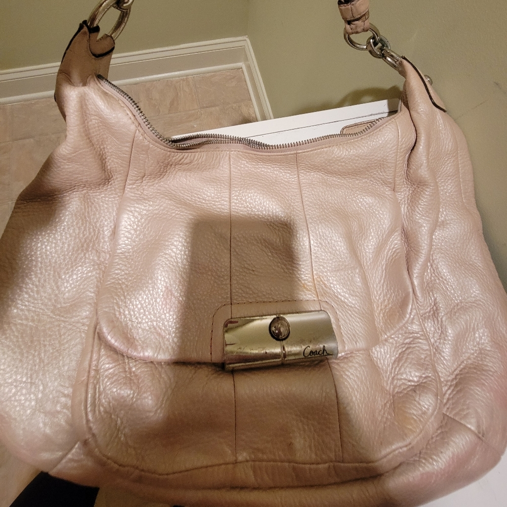 Coach pebbled leather purse